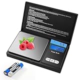 JOPHEK Digital Precision Scales, Pocket Scales Mini-Schmuckwaage Tragbar Kompakt mit Digitalwaage Feinwaage LCD-Display Extremely Precise Digital Scales (500G/0.01G)