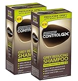 Just For Men Control GX Grey Reducing Shampoo für graues Haar, mit Kokosöl & Aloe Vera, neue verbesserte Formel – alle Farbtöne, 118 ml - 2er Pack