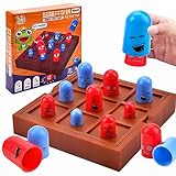 xinrongda Tic Tac Toe Spiel, 2 Spieler Schachbrett Spiel, Big Eat Small Game Eltern Kind Interaktion Kinder Spiele, Family-Games Home Decor für Weihnachtshauspartys für Kinder Erwachsene,B