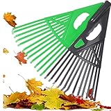 hindraem Garten Laubrechen, Metall Gartenrechen, Rasen Hochleistungs Metallrechen, einfach zu bedienen, Bedienung und geeignet für