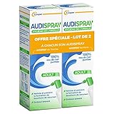 AUDISPRAY Erwachsene – regelmäßige Hygiene des Ohrs – gereinigtes Meerwasser, 100 % natürlich – Spray 50 ml – 2 Stück