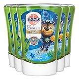 Sagrotan Kids No-Touch Nachfüller Apfel – Für den automatischen Seifenspender – 5 x 250 ml Handseife