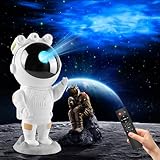 KEWYA Galaxy Starry Sky Astronaut Projector, LED Space Night Sky Light Projector Lamp with Timer & Remote Control, Star Light for Bedroom and Ceiling, Gift for Children and Adults