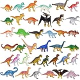 FANTESI 39 Stück Dinosaurier Figuren, Klein Mini Sammlung Dinos Spielzeug