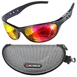 Sonnenbrille Herren Polarisiert Sport Brille für Men & Damen zum Fahren Radfahren Golf Angeln Laufen Segeln Skifahren, UV400-Schutz, Leichter, langlebiger TR90-Rahmen, Hartschalen-Etui