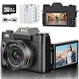 Digitalkamera 4K 48MP Vlogging-Kamera mit 3''...