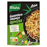 Knorr Asia Gebratene Nudeln Gemüse schnelles Nudelgericht fertig in nur 6 Minuten 125 g 1 Stück