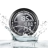 AMFUN Fahrradcomputer, Fahrradcomputer mit Hintergrundbeleuchtetem Display, Automatischer Start/Stopp Fahrrad Tacho, IP67 wasserdichte Fahrradcomputer mit 19 Funktionen