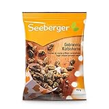 Seeberger Gebrannte Kürbiskerne: Karamellisierte knackige Kerne zum Knabbern oder als süßes Topping - intensive Aromen - glutenfrei, vegan (1 x 150 g)