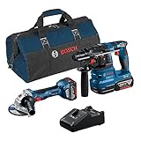 Bosch Professional Combo Kit GWS 18V-7 + GBH 18V-22 (inkl. 2x 4,0-Ah-Akku, Ladegerät GAL 18V-40, in Werkzeugtasche)