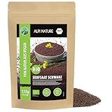 Alpi Nature Senfkörner BIO schwarz braun 125g, Senfsaat schwarz, Senfsamen bio, schwarze Senfkörner