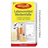 AEROXON Lebensmittelmottenfalle - Dreierpack = 6 Stück