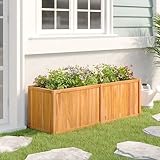 TEKEET RAASEN & GARTEN Hochbeet 150x50x50 cm Massivholz Teak-Haus & Garten