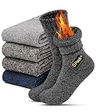CAOZITOU 5 Paar Thermosocken Herren Damen 39-46, Warme...