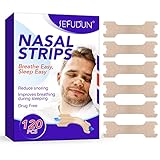 Nasenpflaster Schnarchen, 120 Stück Nasenstrips Schnarchstopper, Anti Schnarch Pflaster, Snoring Nose Strips, Anti Schnarch Nasenpflaster für Sport und Schlaf, Besser Atmen Besser schlafen