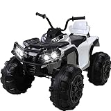 Actionbikes Motors Original Kinder Elektro Quad Bumper Offroad I Lizenziert - 2 x 35 Watt Motoren - 1x 12 V 7Ah Batterie - 6 Km/h - Beleuchtete Armaturen - Multimedia (Rot)