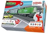 Märklin My World - 29347 Startpackung Autotransport – Lokomotive mit Waggons & Autos – Licht, Sound, Funkfernsteuerung – Modellbahn Starterset – ab 3 Jahre – Spur H0 1:87