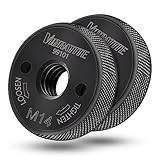 VIBRATITE 2 Stück M14 Schnellspannmutter, Spannmutter für alle Winkelschleifer von AEG, Black & Decker, Dewalt, Flex, Hitachi, Metabo, Makita etc, Schwarz