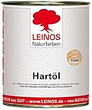 LEINOS Holzöl 750 ml | Hartöl Farblos für Tische Möbel Arbeitsplatten | Teak Eiche Möbelöl für effektive Versiegelung und langanhaltenden Schutz im Innenbereich