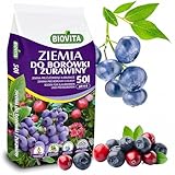 BIOVITA Gartenerde für Blaubeeren und Cranberries – 50L, sauer, pH 4-5
