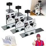 Bebuyby Quick-Install Cabinet Door Installation Tool, Adjustable Cabinet Door Installation Positioner, Cabinet Door Position Hardware Jig, Cabinet Clamps For Installing Cabinets (3PCS)