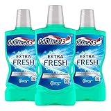 3 x Odol-med3 Extra Fresh Mundspülung mit extra frischem Minz-Geschmack je 500ml