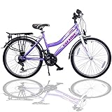 Talson 26 Zoll Mädchenfahrrad 21-Gang Shimano Schaltung mit...