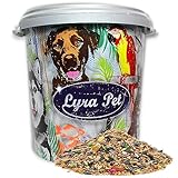 Lyra Pet® | 10 kg Nymphensittichfutter Großsittichfutter in 30 L Tonne | Alleinfutter für Nymphensittiche | Vogelfutter für Sittiche | Energiespender für Großsittiche| Artgerecht & Natürlich