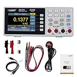 OWON XDM1041 Tragbares Digitalmultimeter, 3,5 Zoll Desktop Digitalmultimeter, 55000 Zählwerte LCD True RMS Temperaturprüfgerät für Instrumente und Labore, Fabriken
