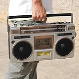 Retro-Kassetten-Boombox mit Bluetooth, AM/FM-Radio und Bass-Boost, tragbarer Kassettenspieler und Recorder mit integriertem Lautsprecher, SD/USB-Eingang, 3,5-mm-Kopfhöreranschluss