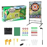 Golf Abplatzspiel Golf-Trainingsmatte 2in1 Golfmatten Spiele | Leichte Golfplatzmatte für Golfschläger | Golfmatte für Dartmatte