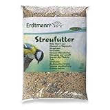 Erdtmanns - Streufutter für Wildvögel 1 x 5 kg I Vielseitige Zusammensetzung I Beliebt bei verschiedenen Vogelarten I Einfache Handhabung I Vielseitig einsetzbar I Nahrhaft und energiereich