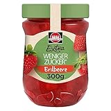 Schwartau Extra Weniger Zucker Erdbeere, zuckerreduzierter Fruchtaufstrich, 300g