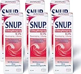 Snup 6x Schnupfenspray 0, 1 Prozent - Nasenspray mit...