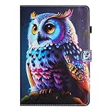 Bspring Hülle für iPad Air 11 Zoll M3/M2 (2025/2024), iPad Air 5./4.Gen Hülle (2022/2020), Folio Case Stoßfest für iPad Pro 11 (2022/2021/2020/2018), Auto Wake/Sleep Funktion,Eule