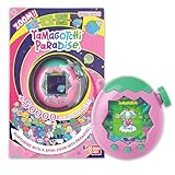 Bandai - Tamagotchi Paradise Erde - Virtuelles Haustier zum Aufziehen - Tamagotchi Interaktives Spielzeug auf Deutsch, Zoom - Modell Erde in Rosa und Grün - Spielzeug für Kinder ab 6 Jahren - 43421