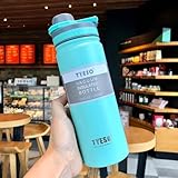 750ml Tyeso Thermosflasche Edelstahl Isolierflasche Isolierflasche Reisebecher für Kinder Kaffeebecher Grün