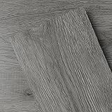 GreenFullHouse Selbstklebende Bodenfliesen Vinyl Bodenbelag Fliesen Holz-Effekt Schälen und kleben Bodenfliesen 2.0mm 18Planken Anti-Kratzer für Wohnzimmer Flure Büro Bodenplanken (2.51m²,Dunkel Grau)