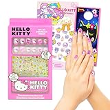 Hello Kitty Nail Art Stickers Set for Girls - Bundle with Hello Kitty Stick On Nails Plus Tattoos, More for Hello Kitty Party Supplies | Hello Kitty Press On Nails for Kids