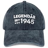 Jeasona 1945 Cap 80 Geburtstag Geschenke zum 80 Geburtstag Mann 80. Mann Geschenkideen 1945 deko Geburtstagsgeschenk Männer Opa Geschenk