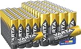 VARTA Batterien Mischpack 80 Stück, AA 40 Stück + AAA 40 Stück, Power on Demand, Alkaline, Vorratspack in umweltschonender Verpackung, ideal für Computerzubehör, Smart Home Geräte, Made in Germany