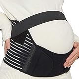 Neotech Care - Bauchgurt für die Schwangerschaft - stützt Taille, Rücken & Bauch - Schwangerschaftsgurt (Schwarz, S)