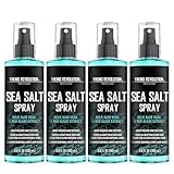 Viking Revolution Sea Salt Spray Hair Men - Meersalzspray für Männer - Salzspray mit Kelp, Aloe Vera & Rotalgenextrakt - Haarspray Männer für mehr Volumen - 4 x 260 ml