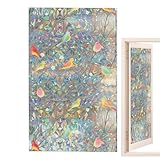 Fensterfolie für Badezimmer, statische Fensterfolie, Fensterfolie aus Glas, dekorative Vögel, Sichtschutzfolie für Fensterdekoration, für Badezimmer, Ap