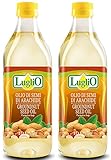 Erdnussöl 2 Liter (1 Liter, 2er Pack) 🥜 Speiseöl für eine Gesunde Ernährung 🥜 Von Olio Luglio