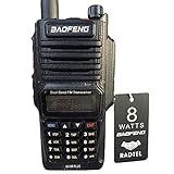 Walkie Talkie UV-9R Plus 8w Funkgeräte IP67 Dual Band Radio with 2500mAh Battery and FM Radio/Flashlight