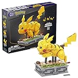 Mega Pokémon, Motion Pikachu Figur zum Zusammenbauen, 1.095 Teile, beweglich, kompatibel mit allen Bausets von Mega Pokémon, Spielzeug ab 12 Jahre, HGC23