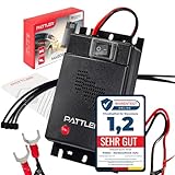 PATTLER® Marderschreck Auto - Marderabwehr mit Ultraschall. Anschluss an 12V Autobatterie. Sofortiger & Langfristiger Marderschutz im Motorraum