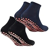 2Paar Anti-Rutsch-Socken Yoga Socken Rutschsocken...