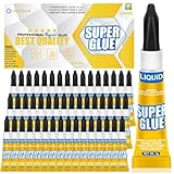Sekundenkleber Flüssig (48er-Pack x 3 g) – extra starker & wasserfest Superkleber für schnelle, flexible Sofortreparaturen, transparent kontakt Kleber